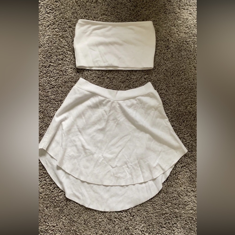 Two piece white outfit